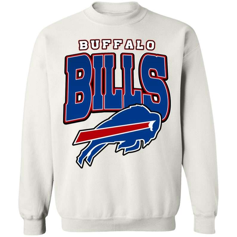 Ladies Buffalo Bills New Era Varsity Fleece Crewneck Sweatshirt