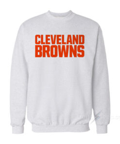 cleveland browns crew neck sweatshirt