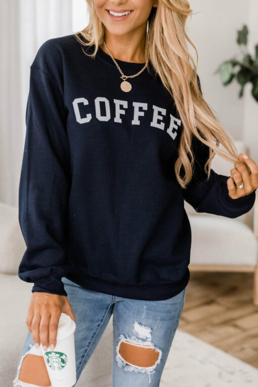 coffee crewneck sweatshirt