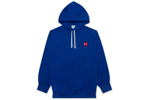 cdg blue hoodie