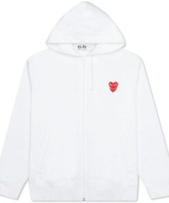 white comme des garcons hoodie