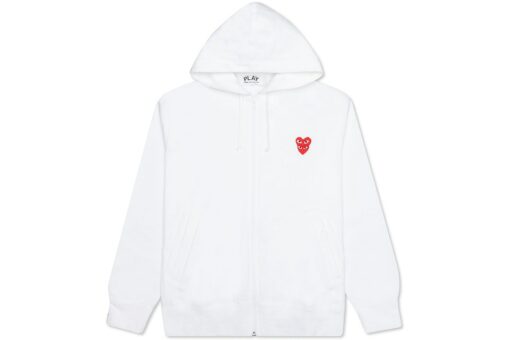 white comme des garcons hoodie