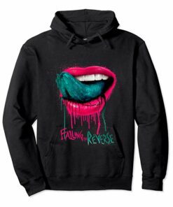 falling in reverse lips hoodie