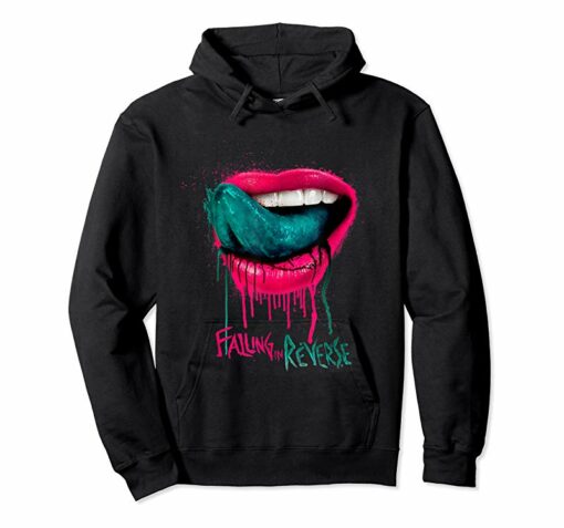 falling in reverse lips hoodie