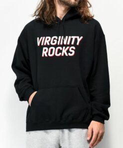 black virginity rocks hoodie