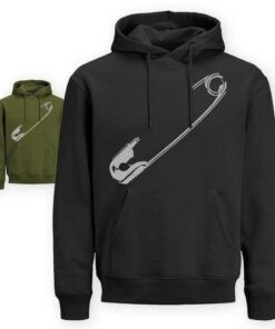 safety pin hoodie