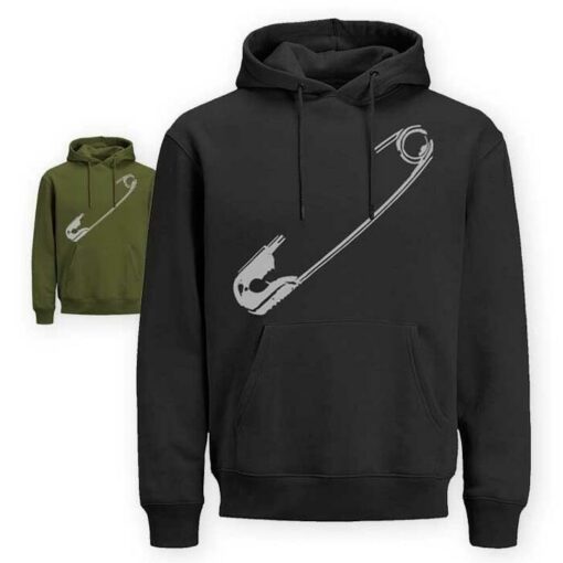 safety pin hoodie