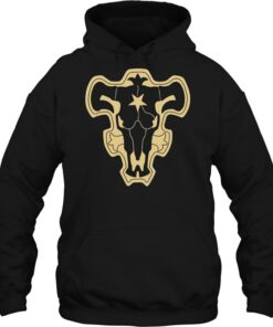 black bulls hoodie black clover