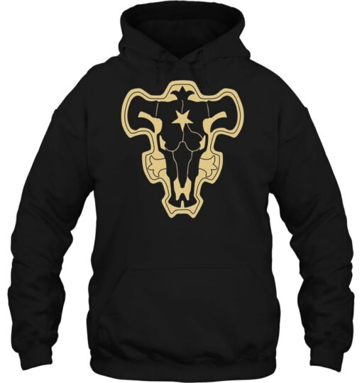 black bulls hoodie black clover