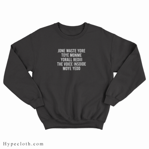 sweatshirt parody lyrics