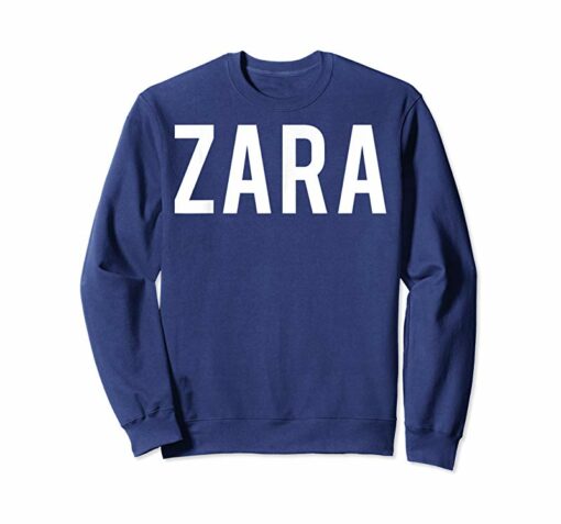 zara custom name sweatshirt