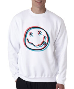 nirvana smiley face sweatshirt