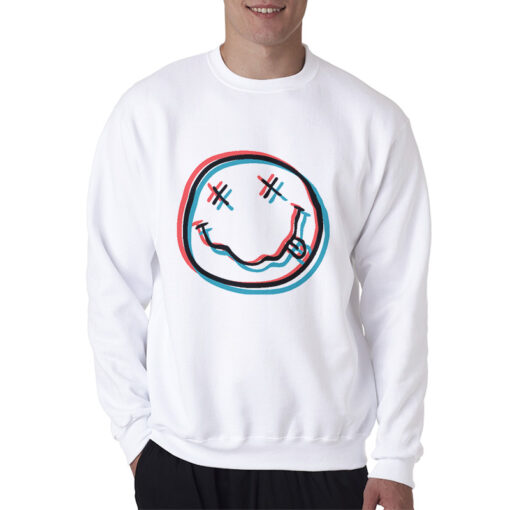 nirvana smiley face sweatshirt