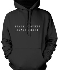 emo black hoodie