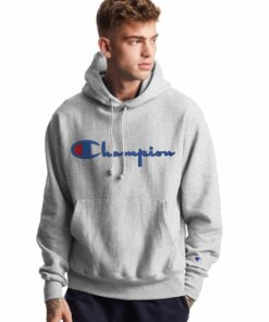 champion hoodie gray