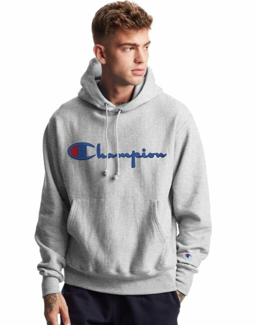 champion hoodie gray