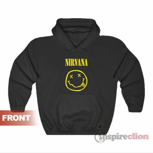 nirvana smiley face hoodie