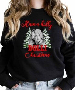 holly dolly christmas sweatshirt