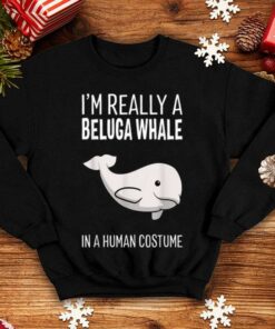 beluga whale sweatshirt