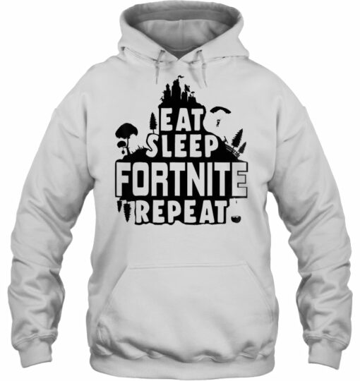 eat sleep fortnite repeat hoodie