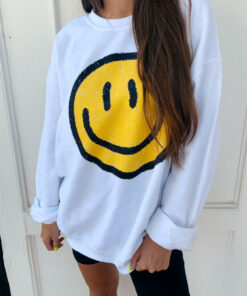 smiley sweatshirt