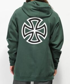 independent green hoodie