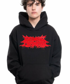 vetements death metal hoodie