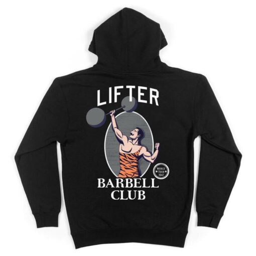 barbell hoodie