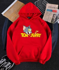 red tom and jerry hoodie