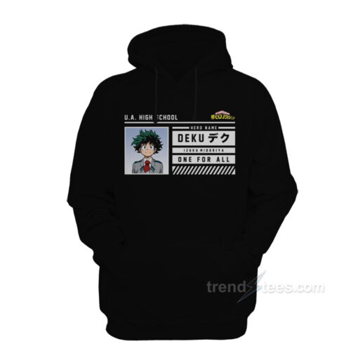 ua hoodie my hero academia