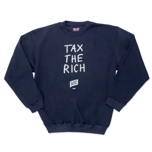 aoc sweatshirt tax the rich