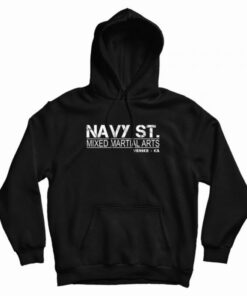 navy st mma hoodie