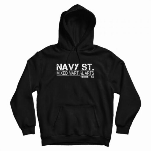 navy st mma hoodie