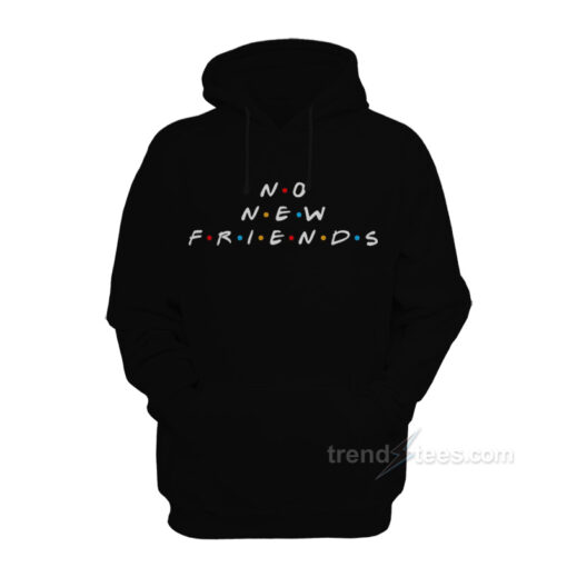 no new friends hoodie