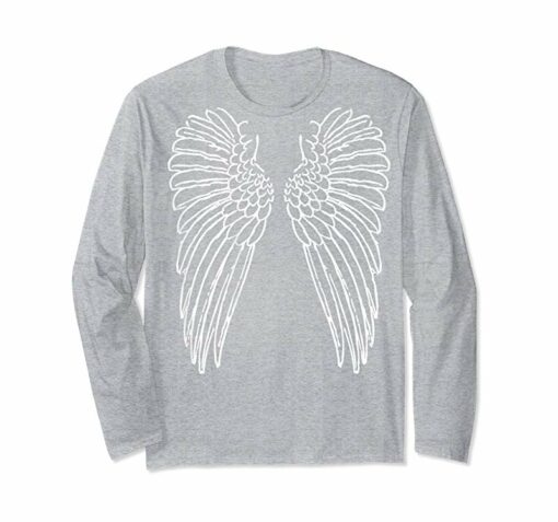 sweatshirt with angel wings on back