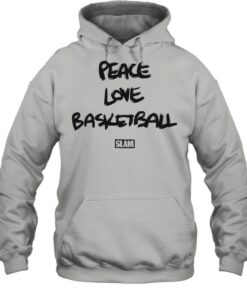 peace love and basketball hoodie