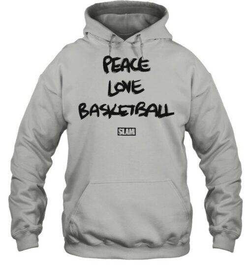 peace love and basketball hoodie