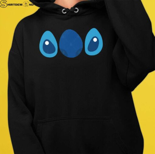 stitch hoodie with zipper mouth