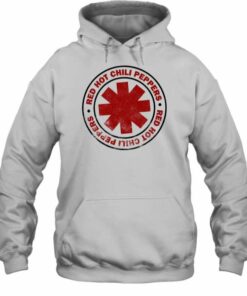 red hot chili peppers hoodie grey
