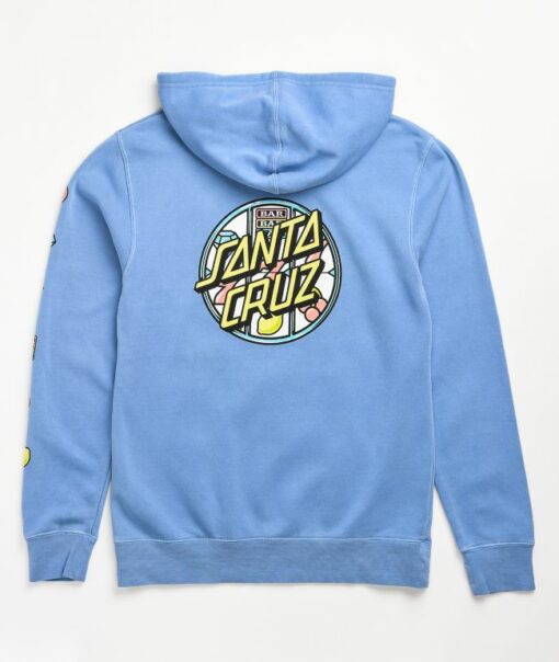 baby blue graphic hoodie