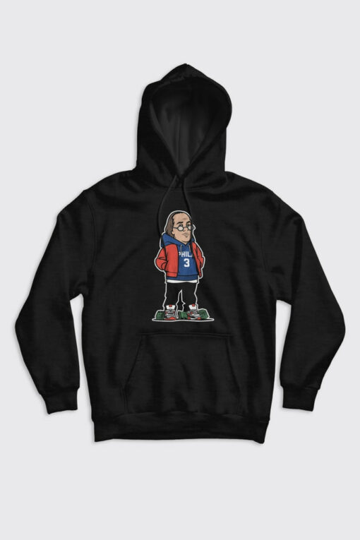 sixers black hoodie