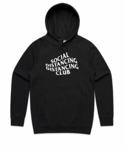 social distancing club hoodie