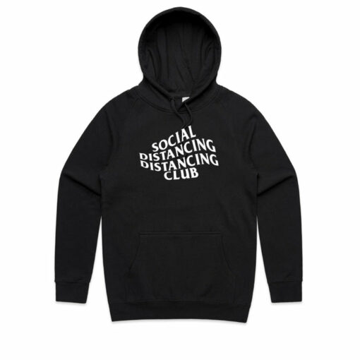 social distancing club hoodie