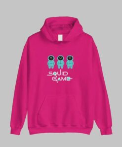 squid game hoodie pink