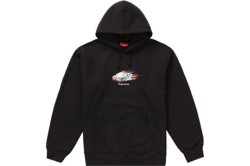 supreme car on fire hoodie