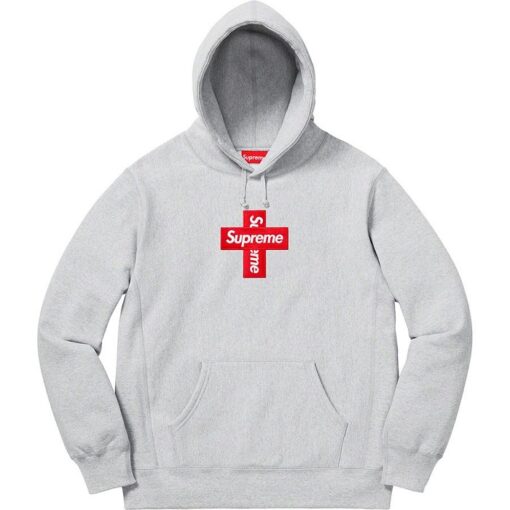 supreme cross box logo hoodie resell