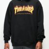 thrasher hoodie with flames