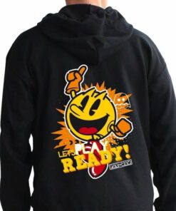 pac man hoodie black