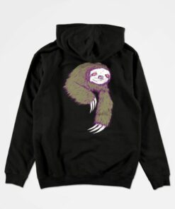 welcome sloth pink hoodie