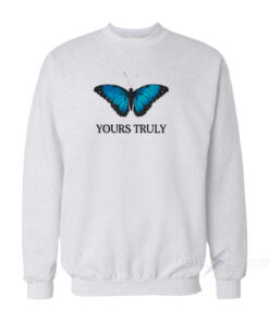 blue butterfly sweatshirt